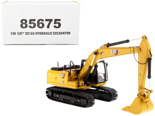 CAT Caterpillar 323 GX Hydraulic Excavator with Operator "High Line" Series 1/50 Diecast Model by Diecast Masters #1