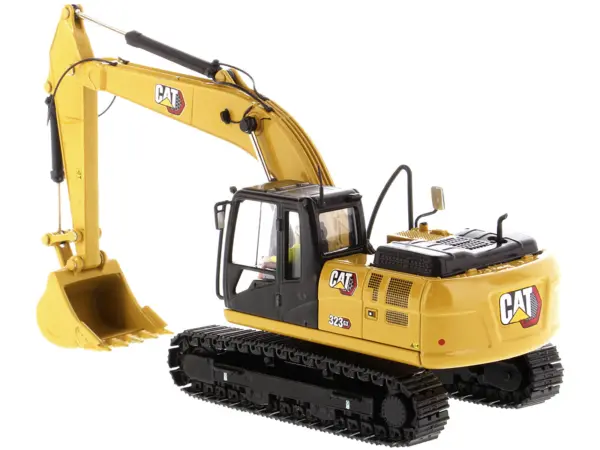 CAT Caterpillar 323 GX Hydraulic Excavator with Operator "High Line" Series 1/50 Diecast Model by Diecast Masters #3