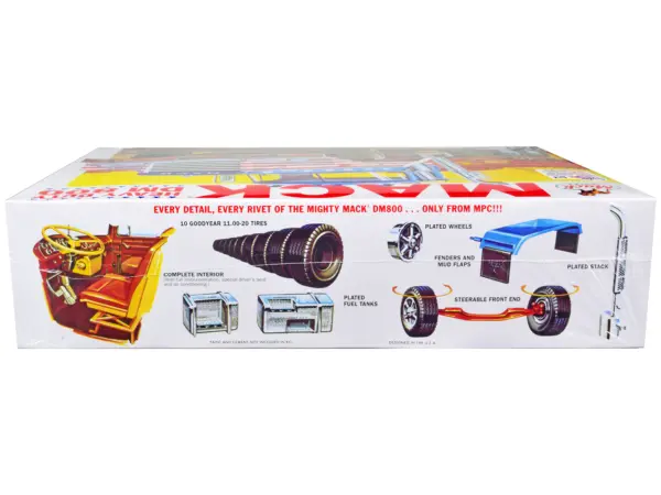 Skill 3 Model Kit Mack DM 800 Semi Tractor Truck 1/25 Scale Model by MPC #3