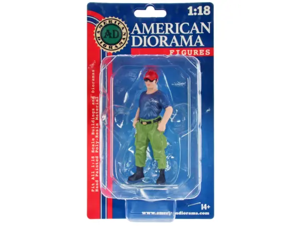 "Firefighters" Off Duty Figure for 1/18 Scale Models by American Diorama #3
