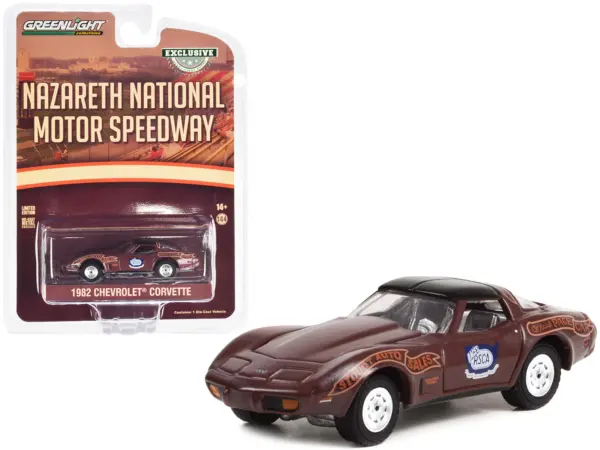 1982 Chevrolet Corvette Nazareth National Motor Speedway Official Pace Car "Hobby Exclusive" Series 1/64 Diecast Model Car by Greenlight #1