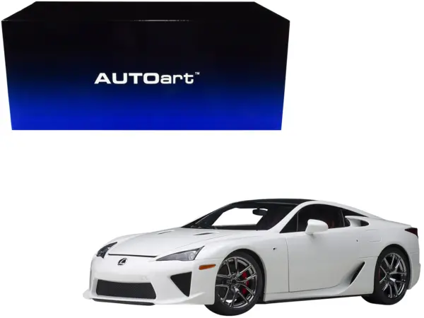 Lexus LFA Whitest White with Carbon Top 1/18 Model Car by Autoart #1