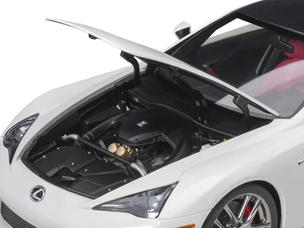 Lexus LFA Whitest White with Carbon Top 1/18 Model Car by Autoart #3