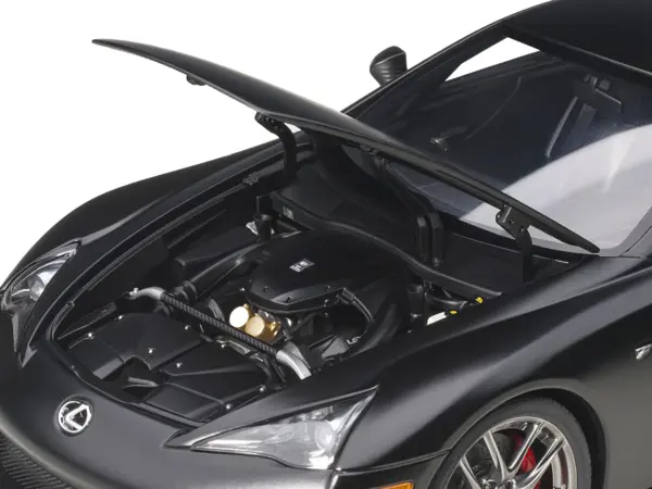 Lexus LFA Matt Black 1/18 Model Car by Autoart #3
