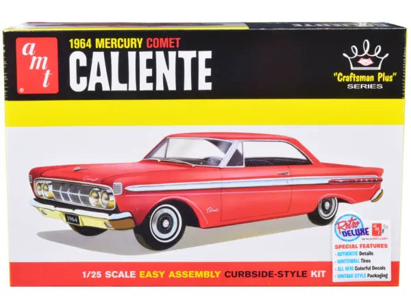 Skill 2 Model Kit 1964 Mercury Comet Caliente "Craftsman Plus" Series 1/25 Scale Model by AMT #1