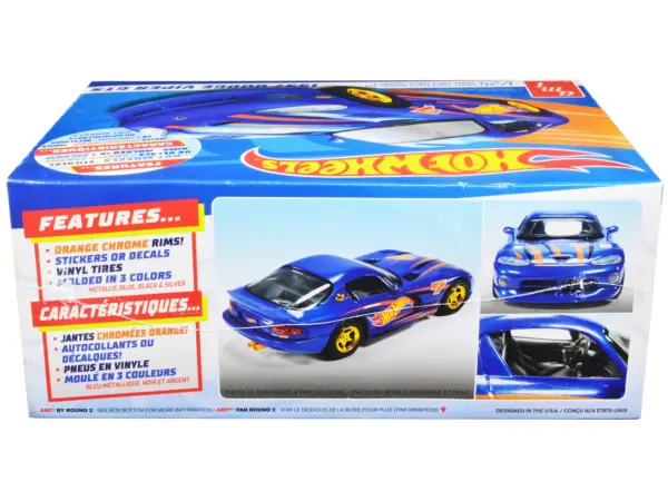 Skill 1 Snap Model Kit 1997 Dodge Viper GTS "Hot Wheels" 1/25 Scale Model by AMT #3
