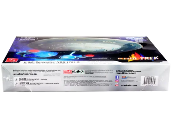 Skill 2 Model Kit U.S.S. Enterprise NCC-1701-C Space Ship "Star Trek: The Next Generation" (1987) TV Series 1/1400 Scale Model by AMT #3