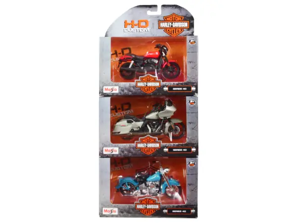 Harley-Davidson Motorcycles 6 piece Set Series 40 1/18 Diecast Models by Maisto #3