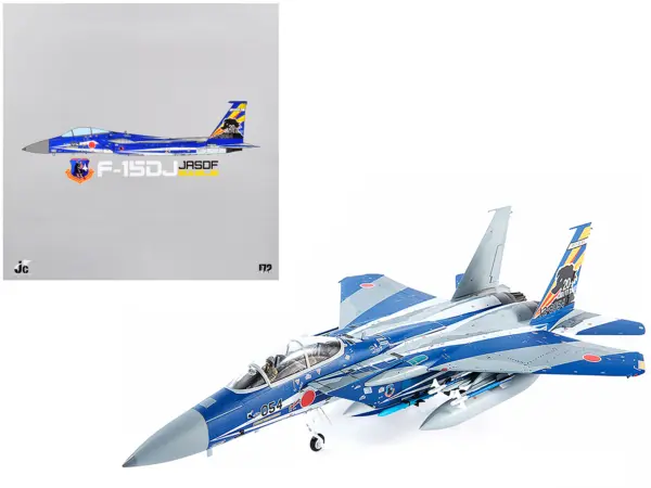 F-15DJ JASDF (Japan Air Self-Defense Force) Eagle Fighter Aircraft "23rd Fighter Training Group 20th Anniversary" with Display Stand Limited Edition to 600 pieces Worldwide 1/72 Diecast Model by JC Wings #1