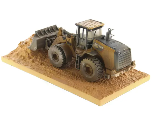 CAT Caterpillar 966M Wheel Loader with Operator (Dirty Version) "Weathered" Series 1/50 Diecast Model by Diecast Masters #3