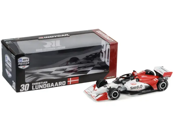 Dallara IndyCar #30 Christian Lundgaard "Shield Cleansers" Rahal Letterman Lanigan Racing (Road Course Configuration) "NTT IndyCar Series" (2022) 1/18 Diecast Model Car by Greenlight #2