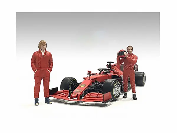 "Racing Legends" 70's Set of 2 Diecast Figures for 1/43 Scale Models by American Diorama #1