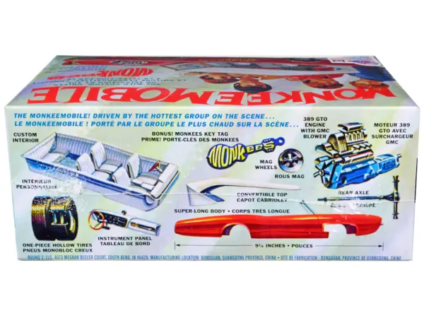 Skill 2 Model Kit Monkeemobile "The Monkees" (1966-1968) TV Series 1/25 Scale Model Car by MPC #2