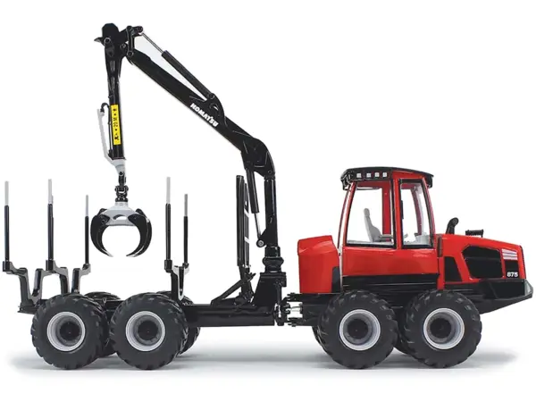 Komatsu 875.1 Forwarder Red and Black 1/32 Diecast Model by First Gear #2