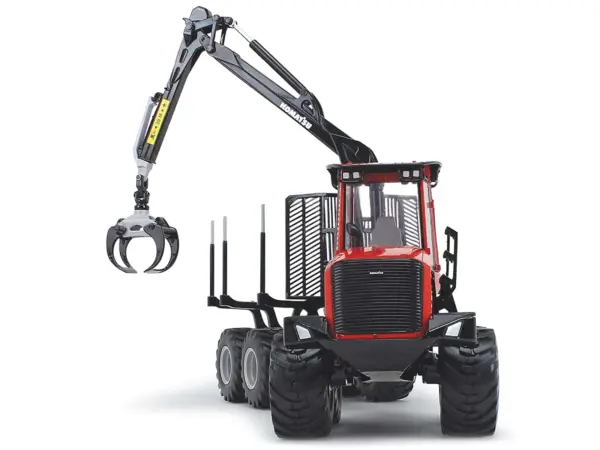 Komatsu 875.1 Forwarder Red and Black 1/32 Diecast Model by First Gear #5