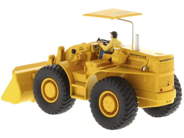 CAT Caterpillar 966A Wheel Loader Yellow with Operator "Vintage Series" 1/50 Diecast Model by Diecast Masters #3