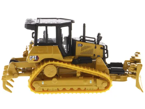 CAT Caterpillar D5 Track-Type Dozer Yellow with Fine Grading Undercarriage and Foldable Blade "High Line Series" 1/87 (HO) Scale Diecast Model by Diecast Masters #3