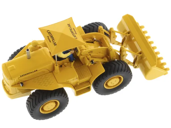 CAT Caterpillar 966A Wheel Loader Yellow with Operator "Vintage Series" 1/50 Diecast Model by Diecast Masters #5