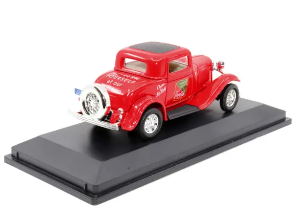 1932 Ford Coupe "Coca-Cola" Red with Black Top 1/43 Diecast Model Car by Motor City Classics #3