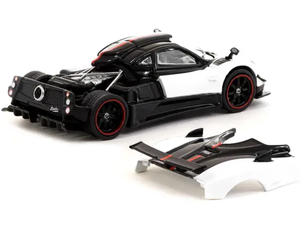 Pagani Zonda Cinque Bianco Benny White and Black "Global64" Series 1/64 Diecast Model Car by Tarmac Works #2