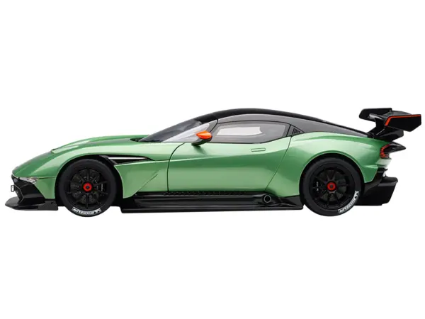Aston Martin Vulcan Apple Tree Green Metallic with Orange Accents and Carbon Top 1/18 Model Car by Autoart #3