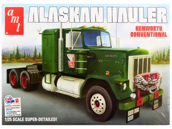 Skill 3 Model Kit Kenworth Conventional Tractor "Alaskan Hauler" 1/25 Scale Model by AMT #1