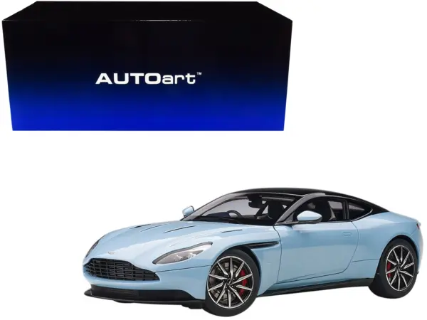 Aston Martin DB11 Q Frosted Glas Blue with Black Top 1/18 Model Car by Autoart #1