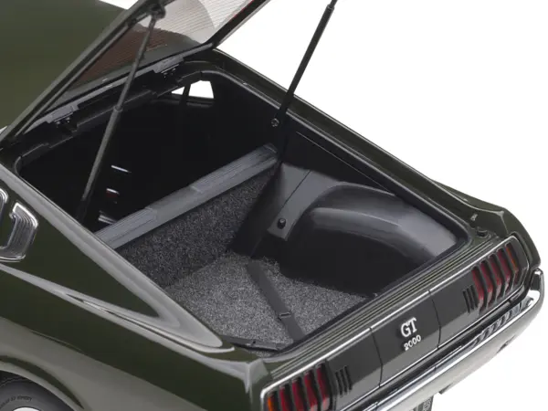 1973 Toyota Celica Liftback 2000GT (RA25) RHD (Right Hand Drive) Moss Green 1/18 Model Car by Autoart #3