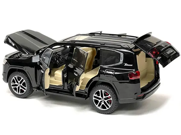 Toyota Land Cruiser Black Metallic 1/24 Diecast Model Car #2