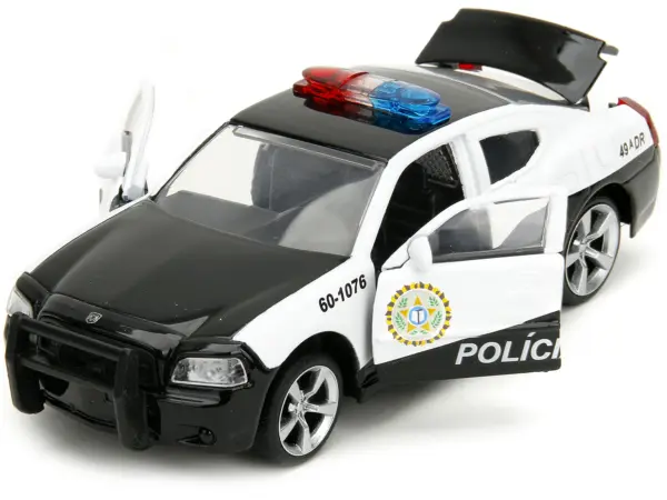 2006 Dodge Charger Police Black and White "Policia Civil" "Fast & Furious" Series 1/32 Diecast Model Car by Jada #2