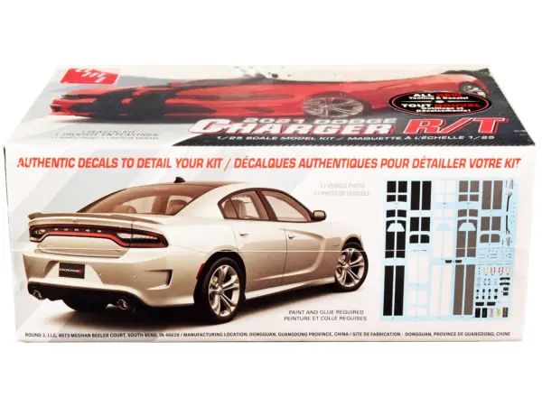 Skill 2 Model Kit 2021 Dodge Charger R/T 1/25 Scale Model by AMT #3