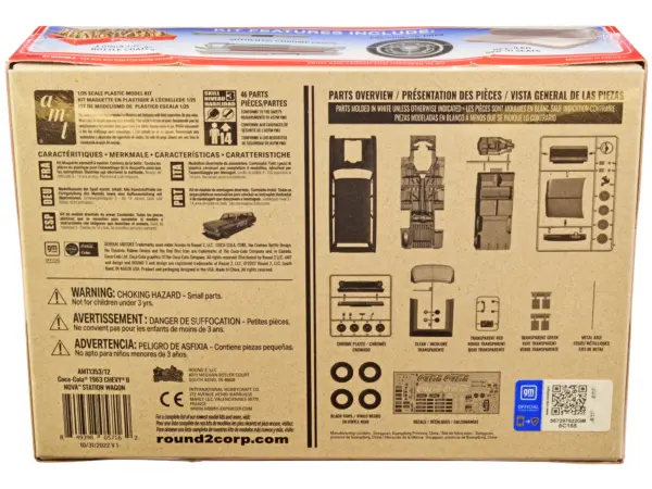 Skill 3 Model Kit 1963 Chevrolet II Nova Wagon "Coca-Cola" 1/25 Scale Model by AMT #4