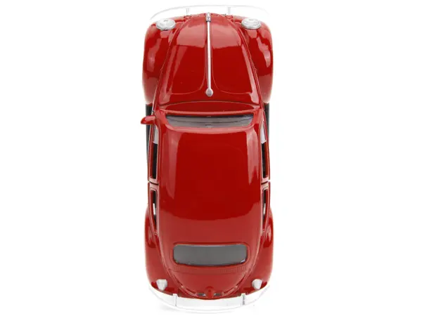 1959 Volkswagen Beetle Red with White Graphics and Boxing Gloves Accessory "Punch Buggy" Series 1/32 Diecast Model Car by Jada #5