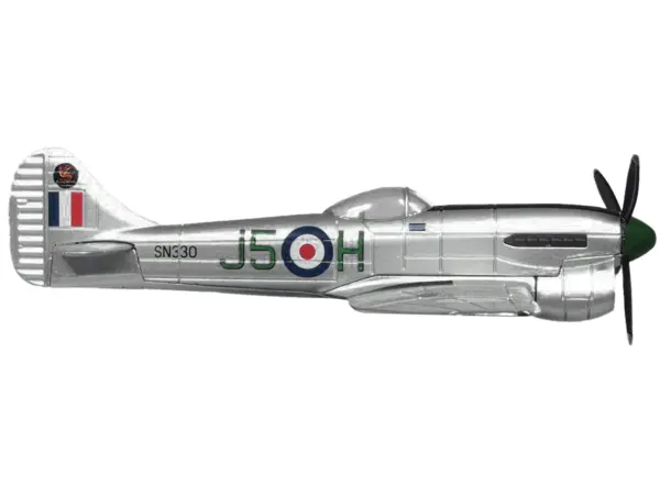 Hawker Tempest MK V Fighter Plane SN330 No.3 Squadron RAF Wunstorf Germany (1946) "Oxford Aviation" Series 1/72 Diecast Model Airplane by Oxford Diecast #2