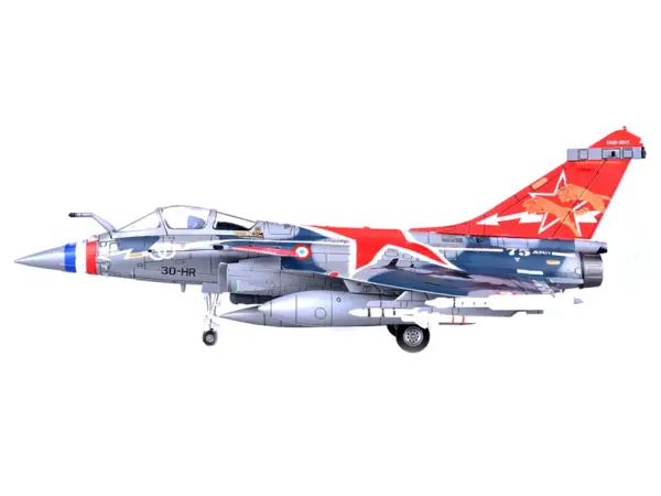 Dassault Rafale C Fighter Jet "Regiment de Chasse 2/30 Normandie-Niemen" 75th Anniversary Edition with Missile Accessories "Panzerkampf Wing" Series 1/72 Scale Model by Panzerkampf #2