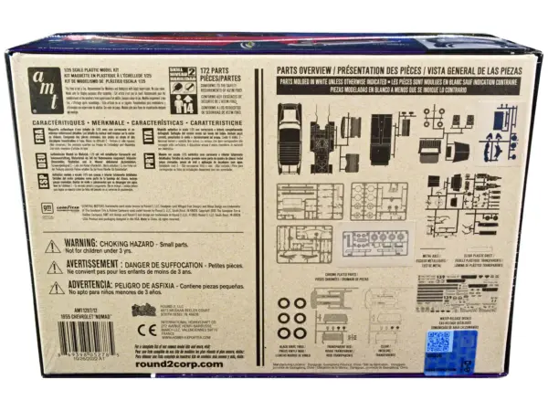 Skill 2 Model Kit 1955 Chevrolet Nomad 3-in-1 Kit "Trophy Series" 1/25 Scale Model by AMT #4