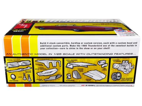 Skill 2 Model Kit 1966 Ford Thunderbird Hardtop/Convertible 3-in-1 Kit 1/25 Scale Model by AMT #2