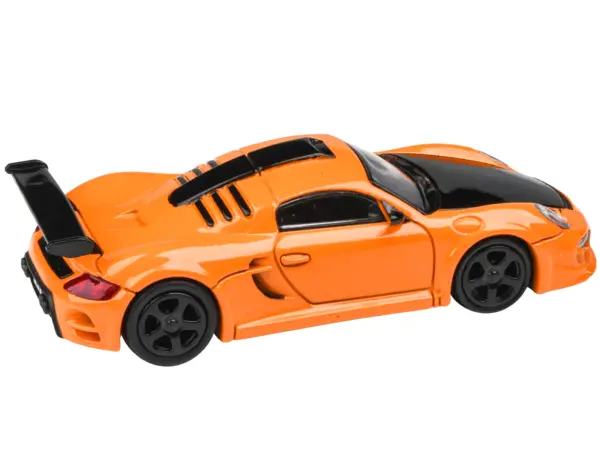2012 RUF CTR3 Clubsport Orange with Black Hood 1/64 Diecast Model Car by Paragon Models #2