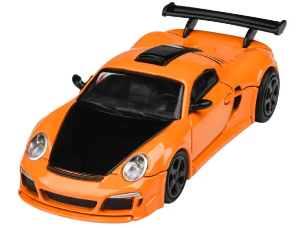 2012 RUF CTR3 Clubsport Orange with Black Hood 1/64 Diecast Model Car by Paragon Models #3