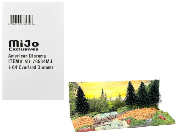"Overland Off-Road" Diorama with Forest Background for 1/64 Scale Models by American Diorama #1