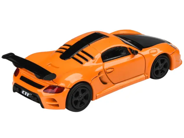 2012 RUF CTR3 Clubsport Orange with Black Hood 1/64 Diecast Model Car by Paragon Models #4