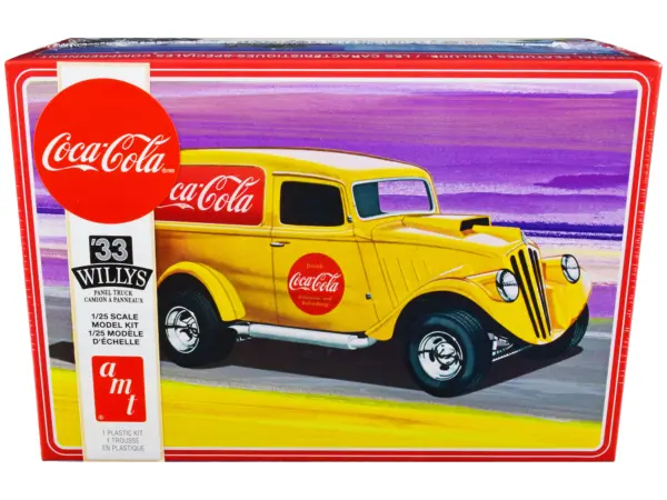 Skill 2 Model Kit 1933 Willys Panel Truck "Coca-Cola" 1/25 Scale Model by AMT #1