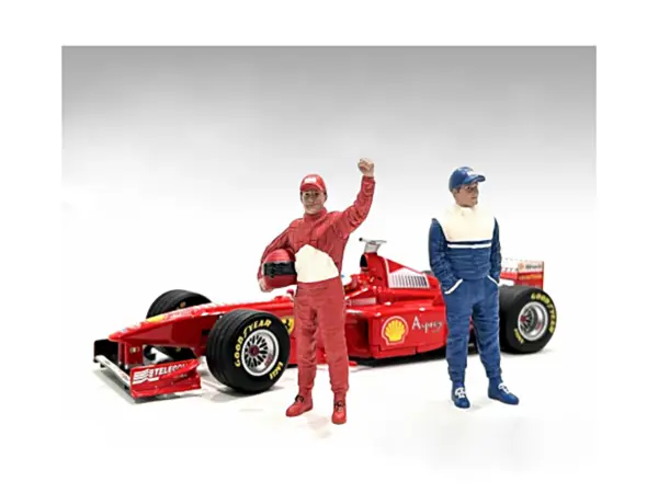 "Racing Legends" 90's Set of 2 Diecast Figures for 1/43 Scale Models by American Diorama #1