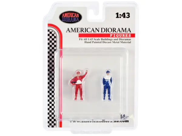 "Racing Legends" 90's Set of 2 Diecast Figures for 1/43 Scale Models by American Diorama #4