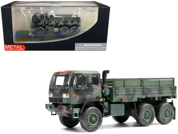 M1083 MTV (Medium Tactical Vehicle) Standard Cargo Truck NATO Camouflage "US Army" "Armor Premium" Series 1/72 Diecast Model by Panzerkampf #1