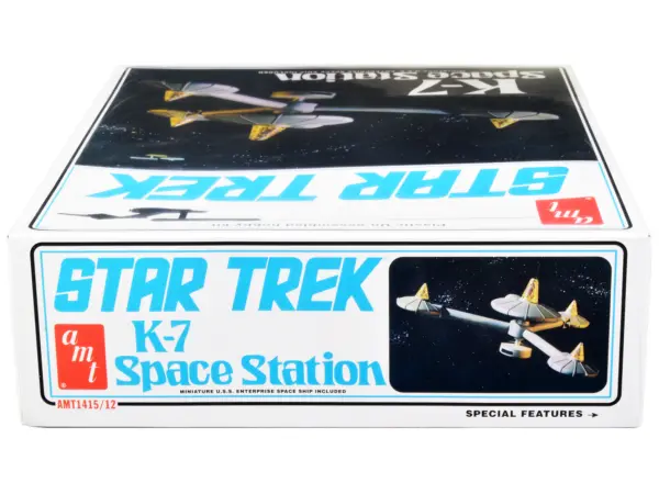 Skill 2 Model Kit K-7 Space Station "Star Trek" (1966-1969) TV Series 1/7600 Scale Model by AMT #3
