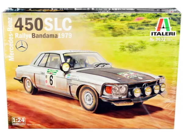 Skill 3 Model Kit Mercedes-Benz 450 SLC Winner "Rallye Bandama Ivory Coast" (1979) 1/24 Scale Model by Italeri #1