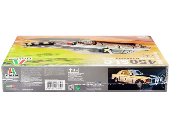 Skill 3 Model Kit Mercedes-Benz 450 SLC Winner "Rallye Bandama Ivory Coast" (1979) 1/24 Scale Model by Italeri #3