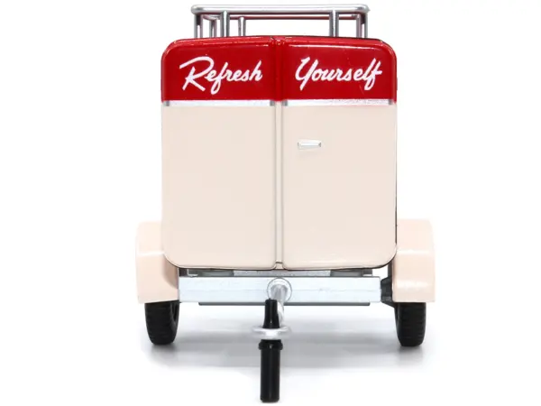 Travel Trailer Cream with Red Top "Pause and Refresh Yourself Drink Delicious Coca-Cola" 1/24 Diecast Model Car by Motor City Classics #4