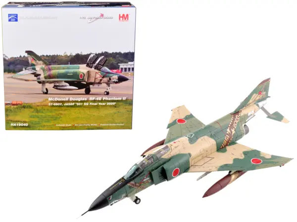 McDonnell Douglas RF-4E Phantom II Fighter Aircraft 57-6907 JASDF "501 SQ Final Year 2020" "Air Power Series" 1/72 Scale Model by Hobby Master #1